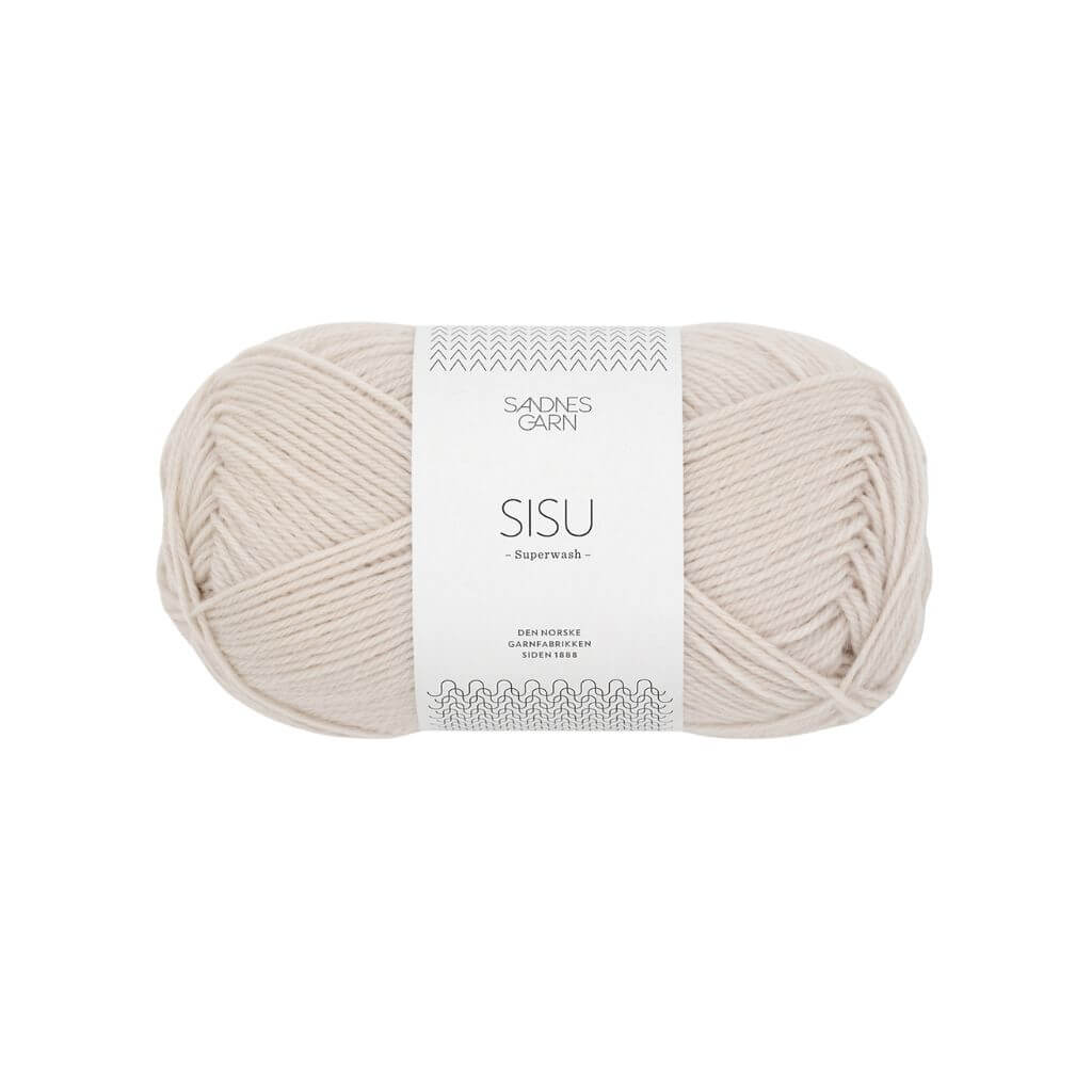 Sandnes Garn Sisu 50 g - Sockenwolle Superwash, Farbe 2319 Lys Kalk – Schurwolle und Synthetik bei Lieblingsgarn