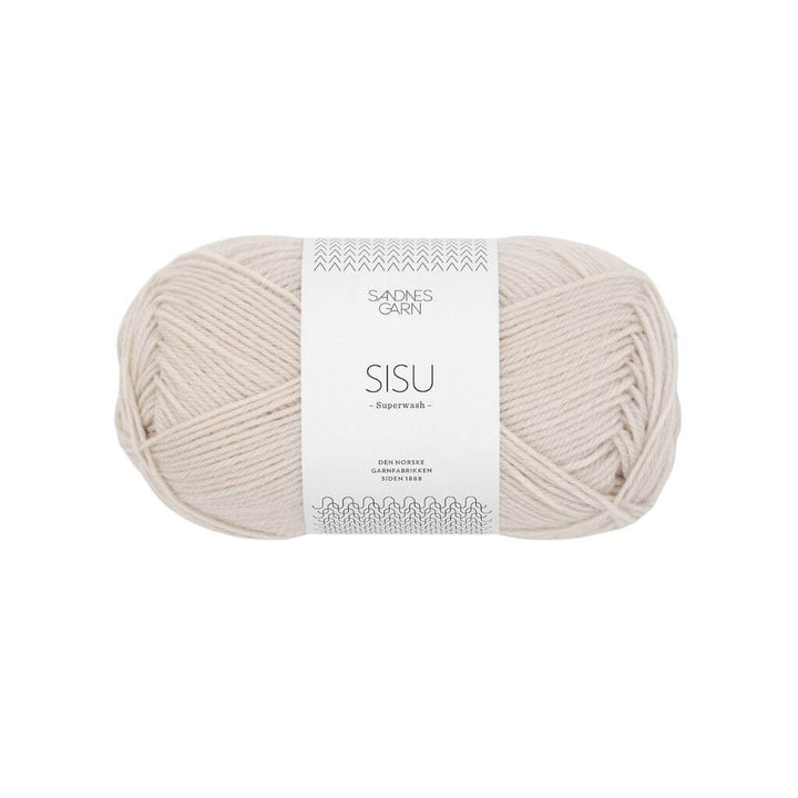 Sandnes Garn Sisu 50 g - Sockenwolle Superwash, Farbe 2319 Lys Kalk – Schurwolle und Synthetik bei Lieblingsgarn