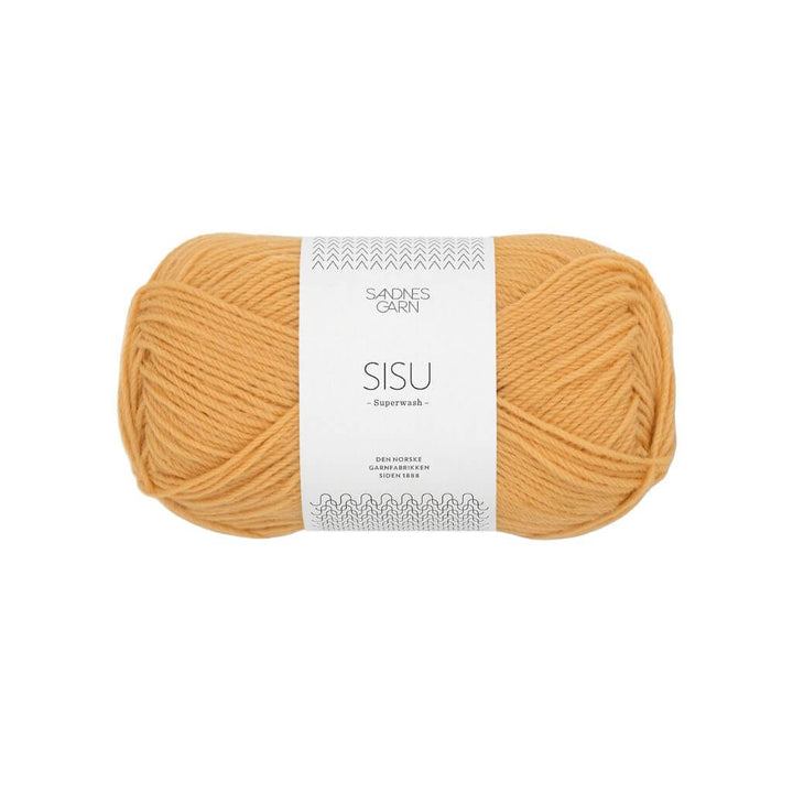 Sandnes Garn Sisu 50 g - Sockenwolle Superwash, Farbe 2325 Honning Gul – Schurwolle und Synthetik bei Lieblingsgarn