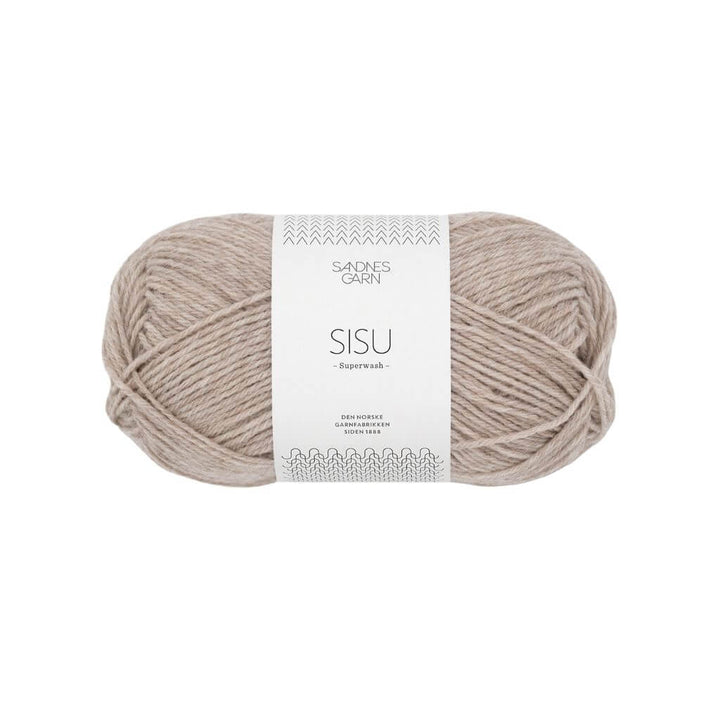Sandnes Garn Sisu 50 g - Sockenwolle Superwash, Farbe 2650 Lys Beigemelert – Schurwolle und Synthetik bei Lieblingsgarn