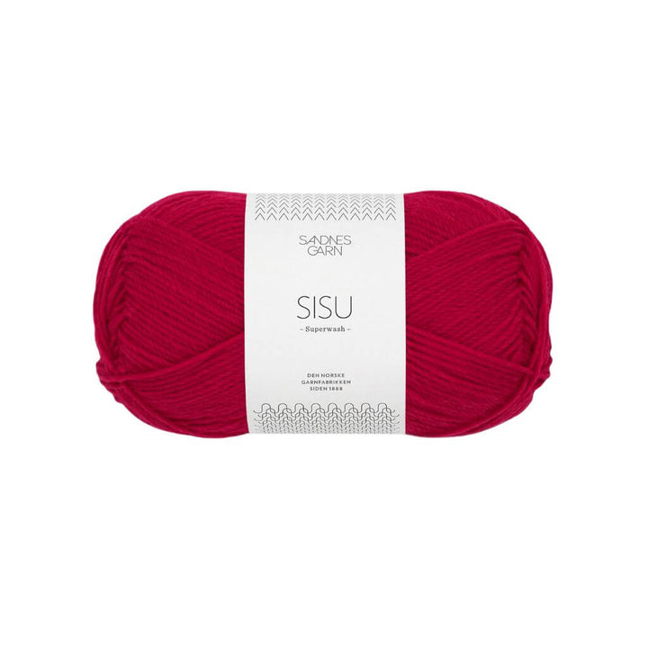Sandnes Garn Sisu 50 g - Sockenwolle Superwash, Farbe 4228 Rød – Schurwolle und Synthetik bei Lieblingsgarn