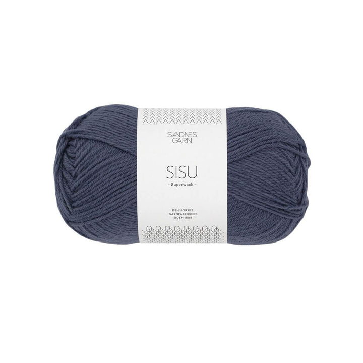 Sandnes Garn Sisu 50 g - Sockenwolle Superwash, Farbe 5962 Gråblå – Schurwolle und Synthetik bei Lieblingsgarn