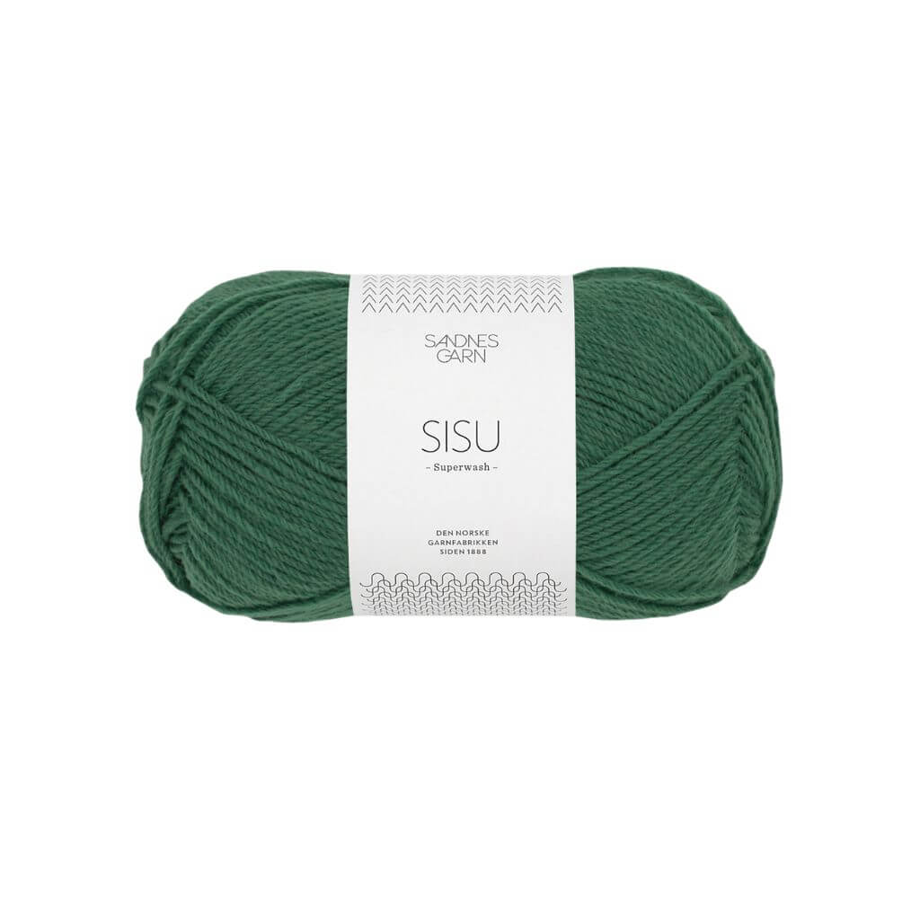 Sandnes Garn Sisu 50 g - Sockenwolle Superwash, Farbe 8063 Mørk Grønn – Schurwolle und Synthetik bei Lieblingsgarn