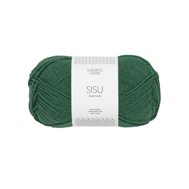 Sandnes Garn Sisu 50 g - Sockenwolle Superwash, Farbe 8063 Mørk Grønn – Schurwolle und Synthetik bei Lieblingsgarn