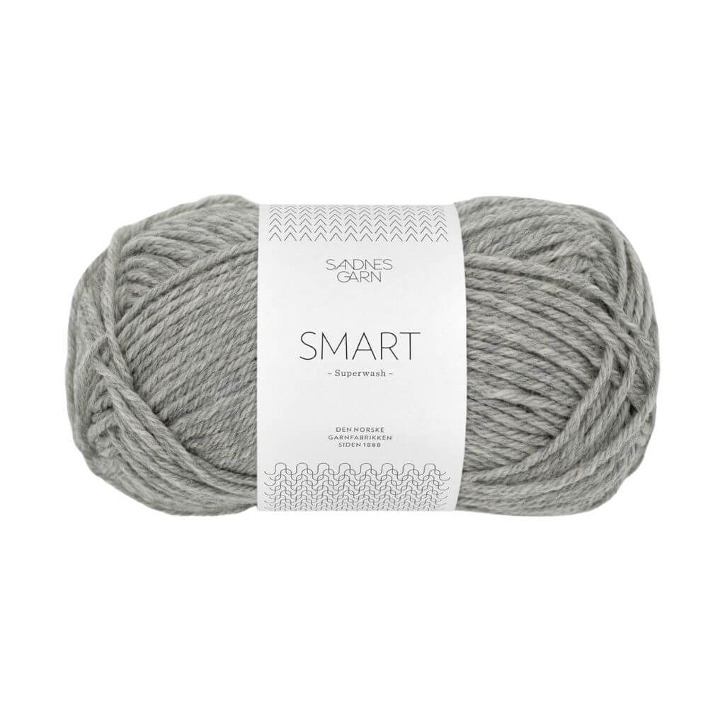 Sandnes Garn Smart, Farbe 1042 Gråmelert – Schurwolle bei Lieblingsgarn