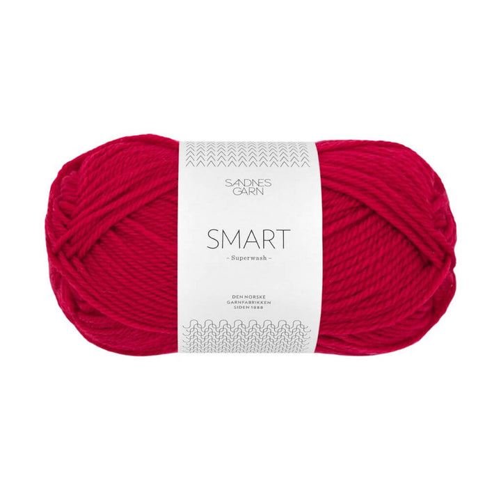 Sandnes Garn Smart, Farbe 4219 Rød – Schurwolle bei Lieblingsgarn