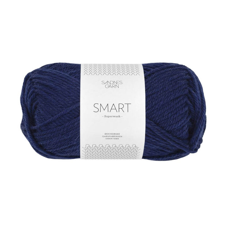 Sandnes Garn Smart, Farbe 5575 Marine – Schurwolle bei Lieblingsgarn