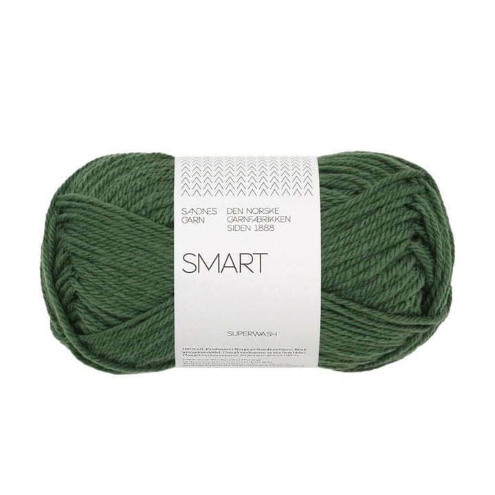 Sandnes Garn Smart, Farbe 8082 forest green – Schurwolle bei Lieblingsgarn