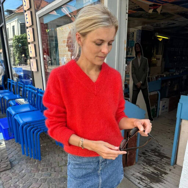 PetiteKnit Pattern Stockholm Sweater V-Ausschnitt Strickanleitung - PetiteKnit (Heft) bei bei bei bei bei bei Lieblingsgarn