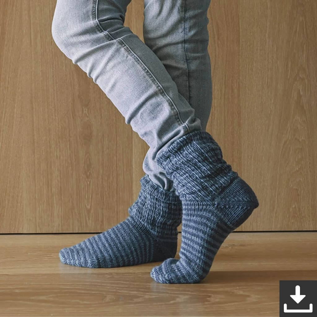 Sandnes Garn Streifensocken Toe-Up Strickanleitung - Sandnes Garn (PDF) bei bei bei bei Lieblingsgarn
