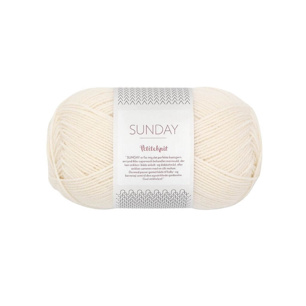Sandnes Garn PetiteKnit Sunday, Farbe 1012 Wipped Cream – Merino bei Lieblingsgarn