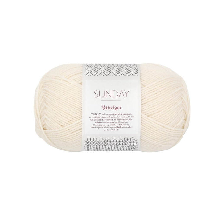Sandnes Garn PetiteKnit Sunday, Farbe 1012 Wipped Cream – Merino bei Lieblingsgarn