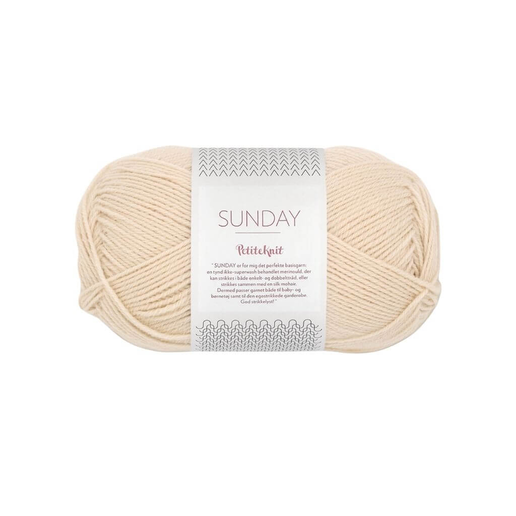 Sandnes Garn PetiteKnit Sunday, Farbe 2511 Almond – Merino bei Lieblingsgarn
