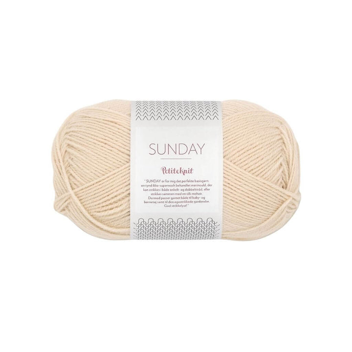Sandnes Garn PetiteKnit Sunday, Farbe 2511 Almond – Merino bei Lieblingsgarn