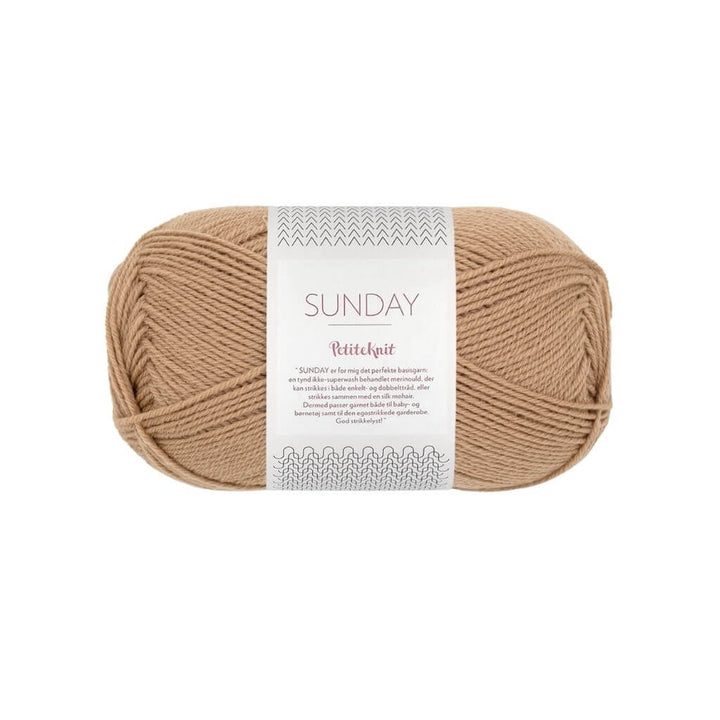 Sandnes Garn PetiteKnit Sunday, Farbe 2542 Camel – Merino bei Lieblingsgarn