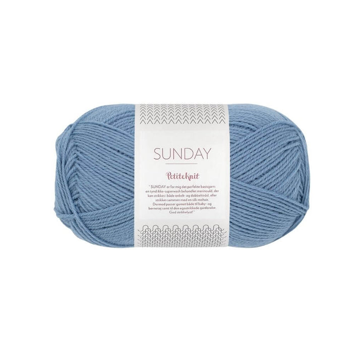 Sandnes Garn PetiteKnit Sunday, Farbe 6043 Baby Blue Eyes – Merino bei Lieblingsgarn