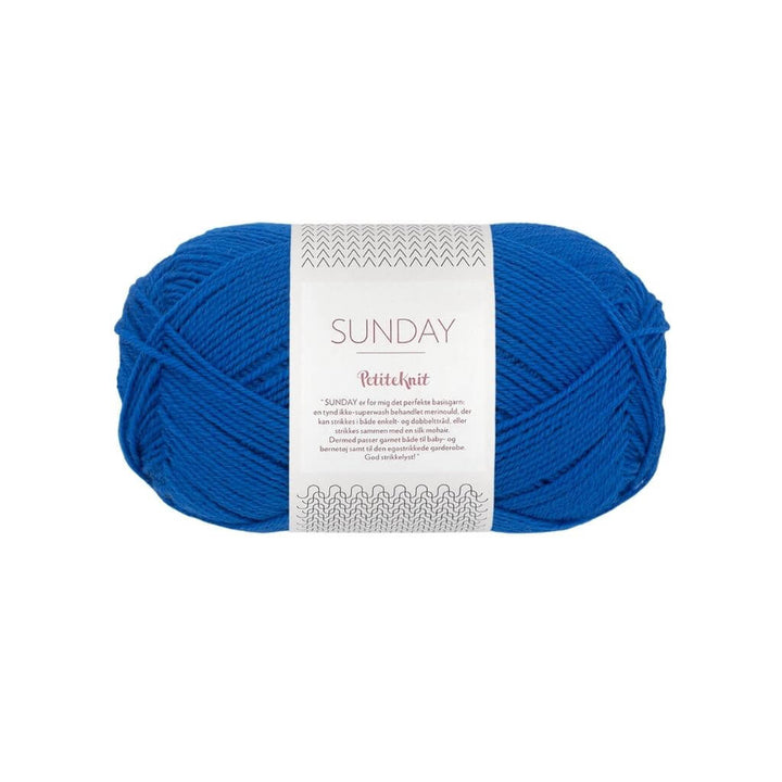 Sandnes Garn PetiteKnit Sunday, Farbe 6046 Electric Blue – Merino bei Lieblingsgarn