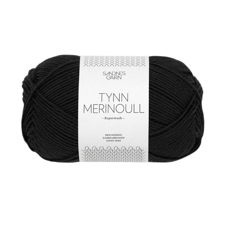 Sandnes Garn Sandnes Tynn Merinoull, Farbe 1099 Sort – Merino bei Lieblingsgarn