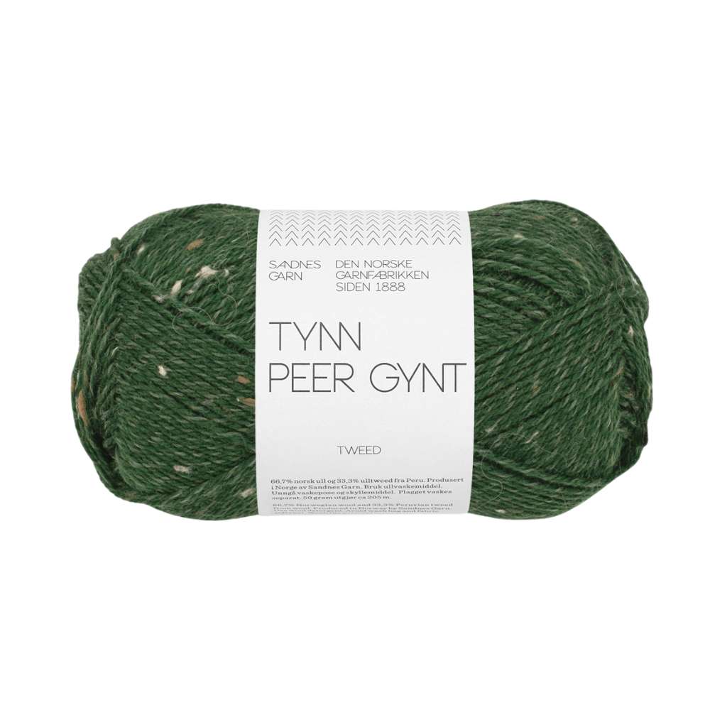 Sandnes Garn Tynn Peer Gynt, Farbe 8085 skoggronn tweed – Schurwolle bei Lieblingsgarn