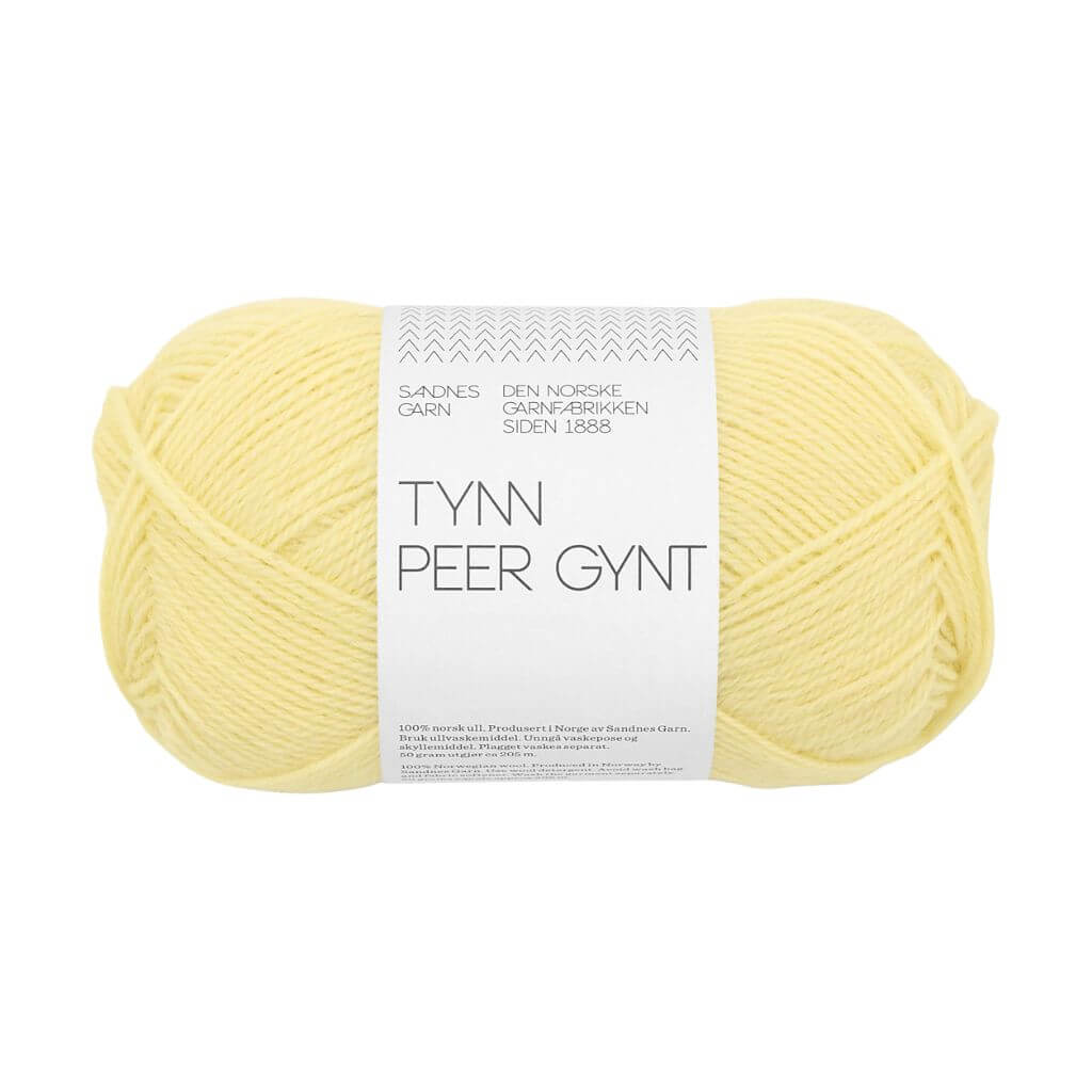 Sandnes Garn Tynn Peer Gynt, Farbe 9602 lemonade – Schurwolle bei Lieblingsgarn
