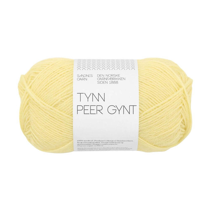 Sandnes Garn Tynn Peer Gynt, Farbe 9602 lemonade – Schurwolle bei Lieblingsgarn