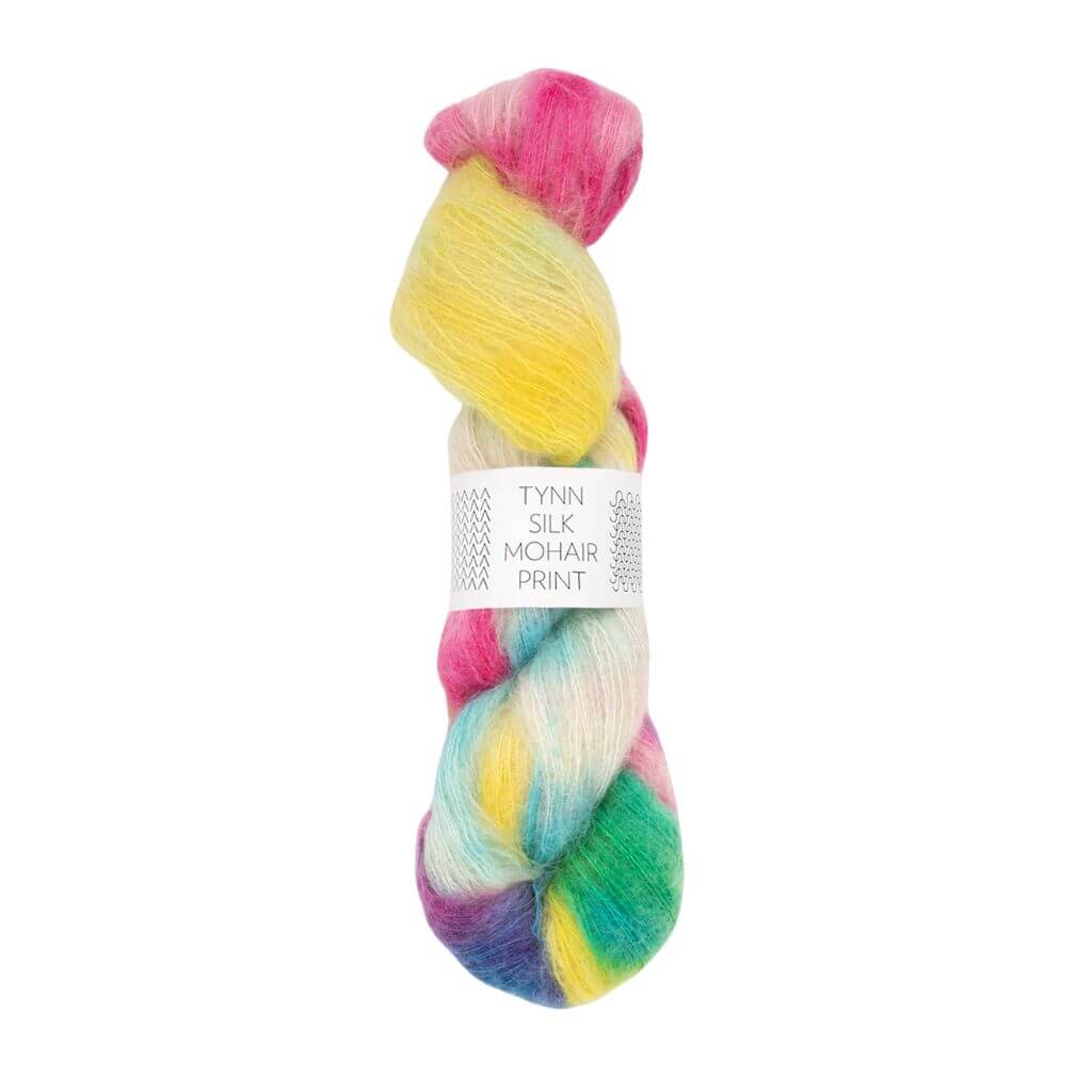Sandnes Garn Tynn Silk Mohair Print, Farbe 4665 tutti frutti – Mohair, Schurwolle und Seide bei Lieblingsgarn