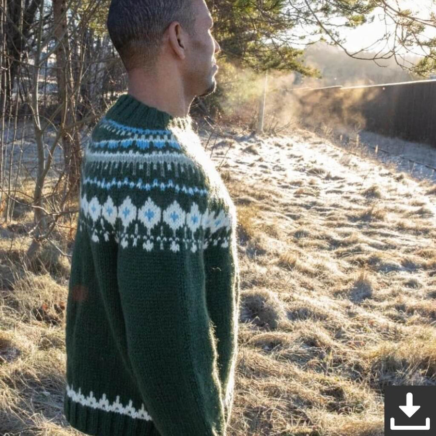 Sandnes Garn Weihnachtlicher Herren Pullover Strickanleitung - Sandnes Garn (PDF) Lieblingsgarn