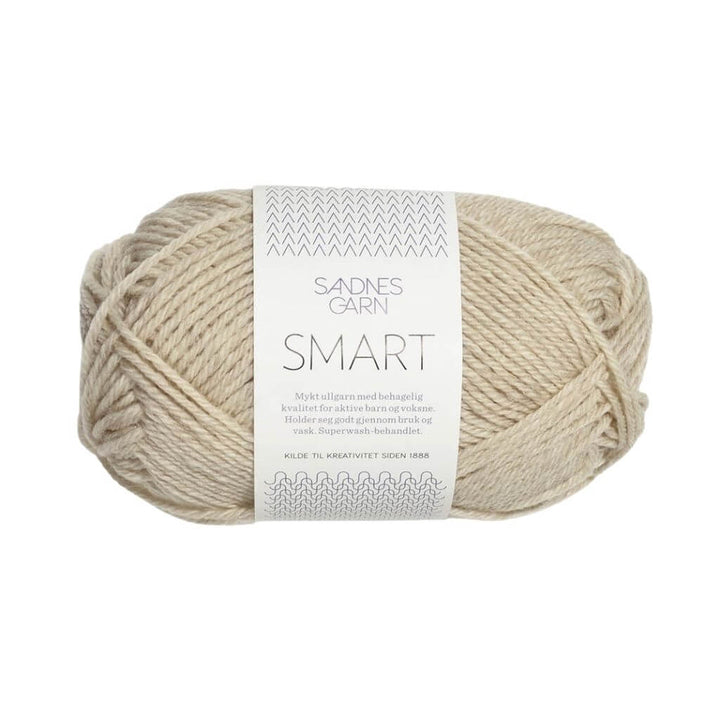Sandnes Garn Smart, Farbe 2641 Natur melert – Schurwolle bei Lieblingsgarn