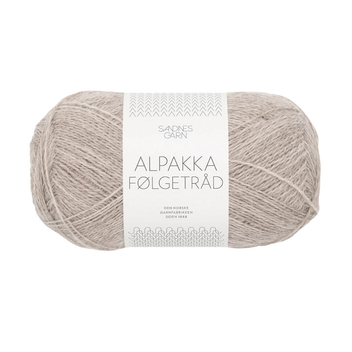 Sandnes Garn Alpakka Følgetråd, Farbe 2650 lys beigemelert – Alpaka bei Lieblingsgarn