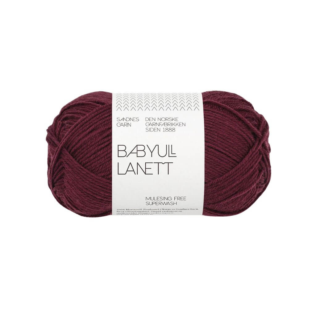 Sandnes Garn Babyull Lanett, Farbe 4372 deep burgundy – Merino bei Lieblingsgarn