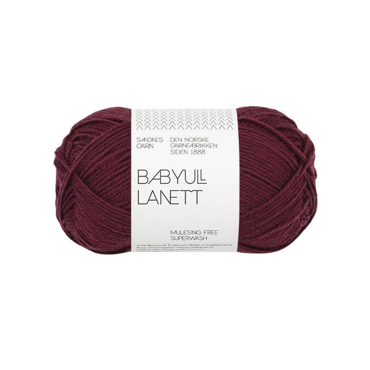 Sandnes Garn Babyull Lanett, Farbe 4372 deep burgundy – Merino bei Lieblingsgarn