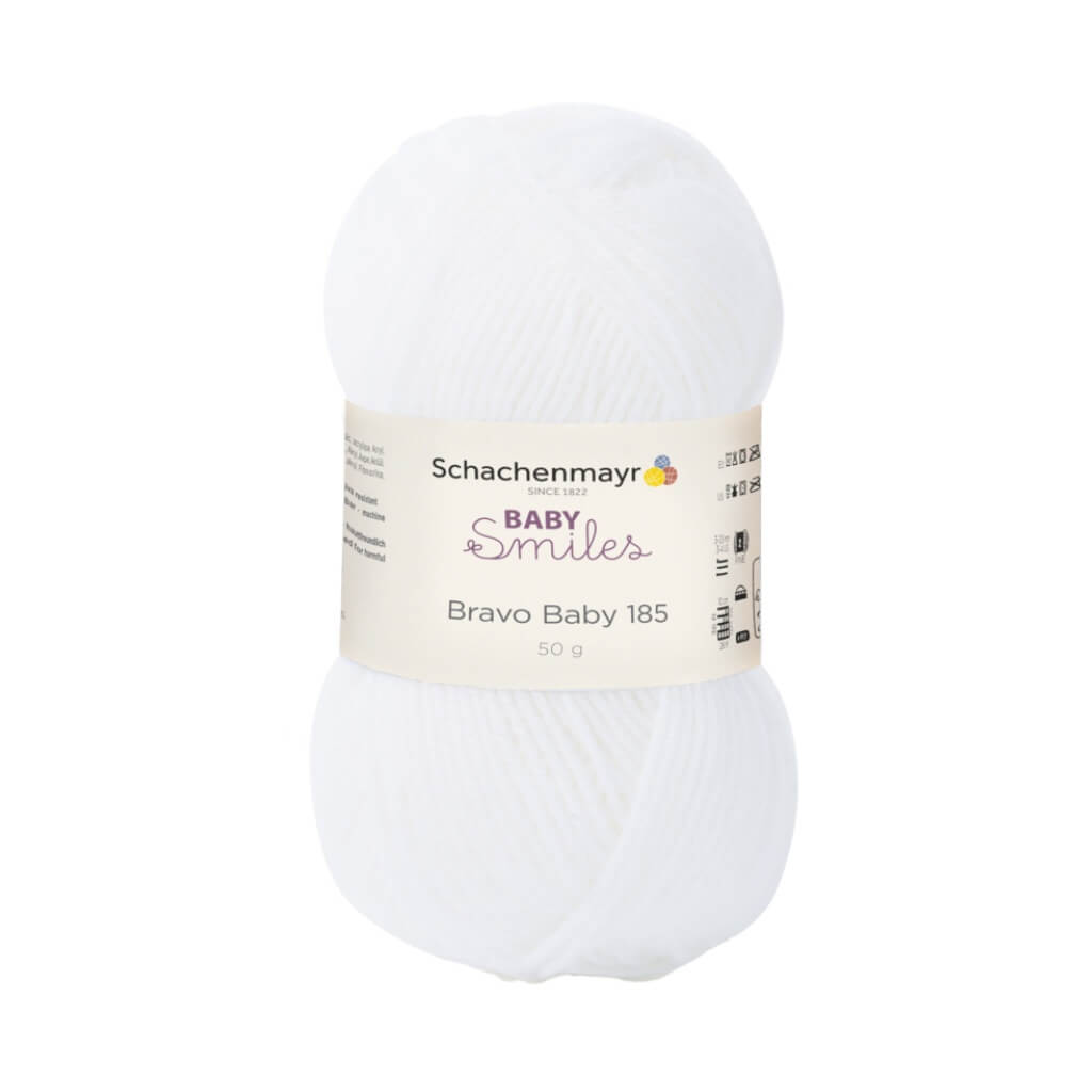 Schachenmayr 1001 - Weiß Schachenmayr Baby Smiles Bravo Baby 185 Babygarn Lieblingsgarn