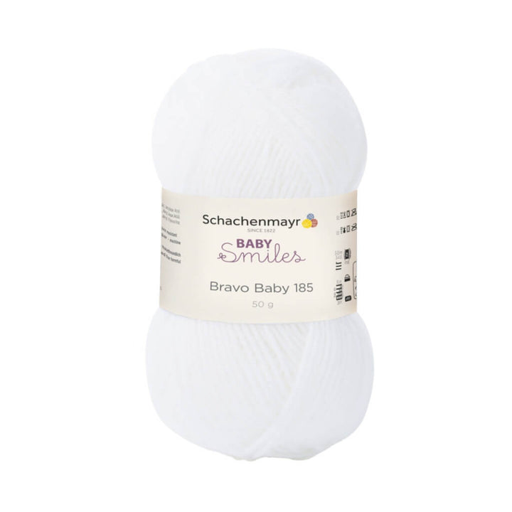 Schachenmayr 1001 - Weiß Schachenmayr Baby Smiles Bravo Baby 185 Babygarn Lieblingsgarn