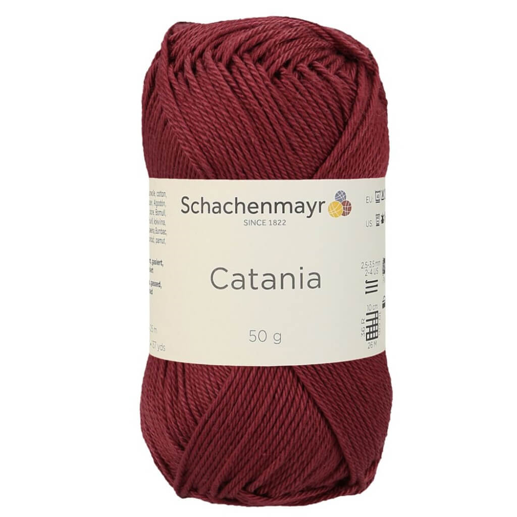 Schachenmayr 425 - Burgund Schachenmayr Catania Originals - Baumwollgarn Lieblingsgarn