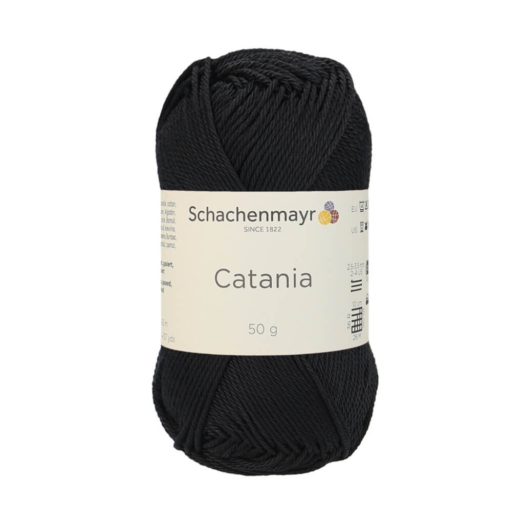 Schachenmayr 110 - Schwarz Schachenmayr Catania Originals - Baumwollgarn Lieblingsgarn