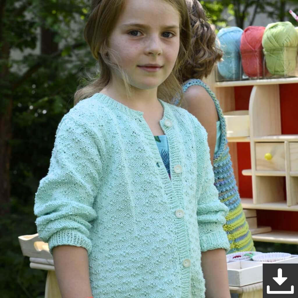 Schachenmayr Pattern Mädchen-Jacke Strickset - Schachenmayr (PDF) bei bei bei bei Lieblingsgarn