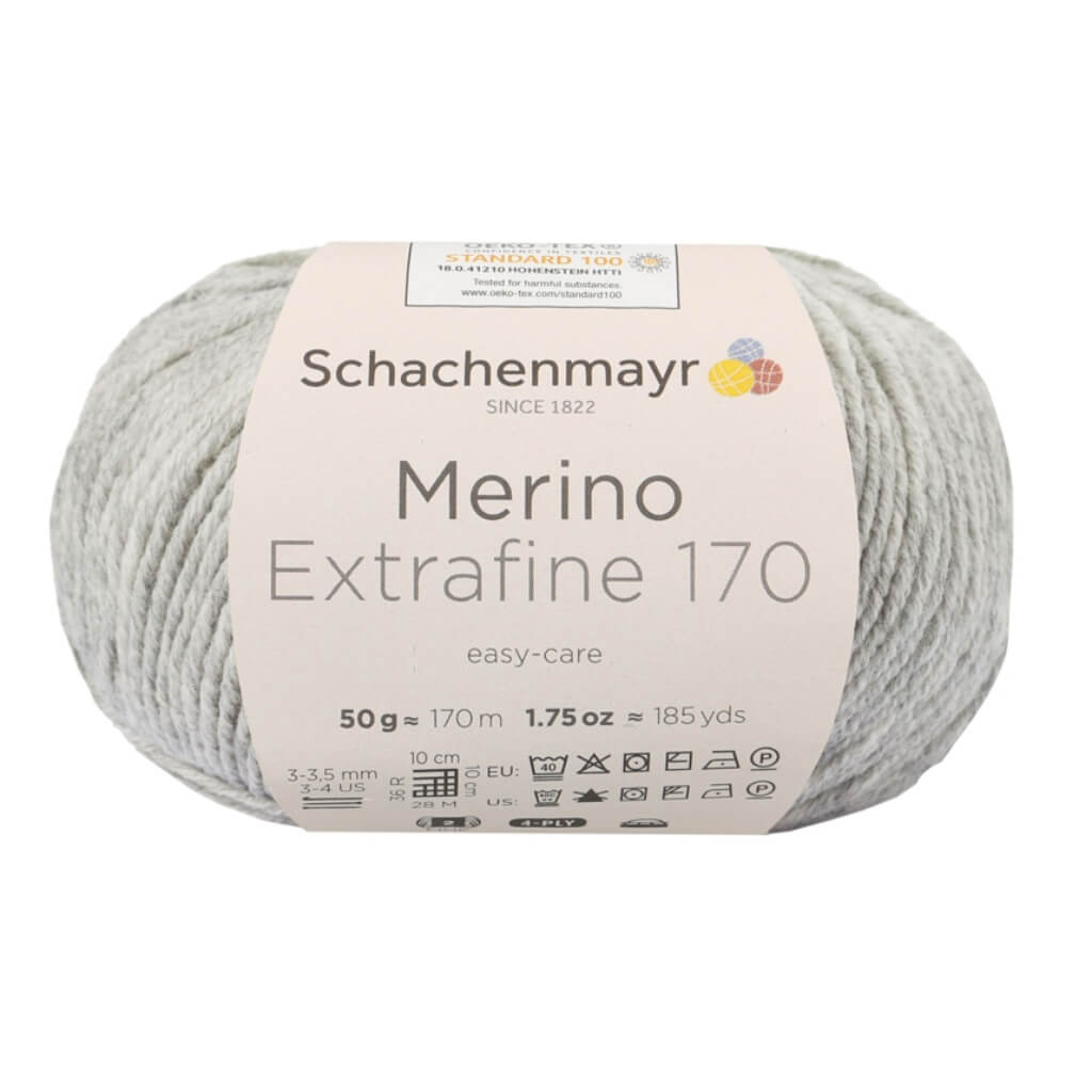 Schachenmayr 90 - Hellgrau Meliert Schachenmayr Merino Extrafine 170 Lieblingsgarn