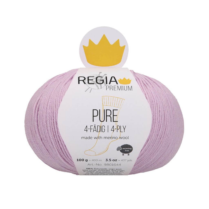 Schachenmayr Regia Pure 4-fädig, Farbe 45 Lilac – Merino und Schurwolle bei Lieblingsgarn