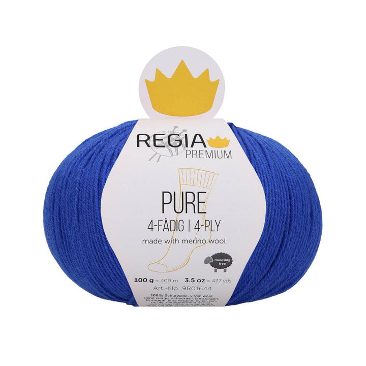 Schachenmayr Regia Pure 4-fädig, Farbe 53 Bluebird – Merino und Schurwolle bei Lieblingsgarn
