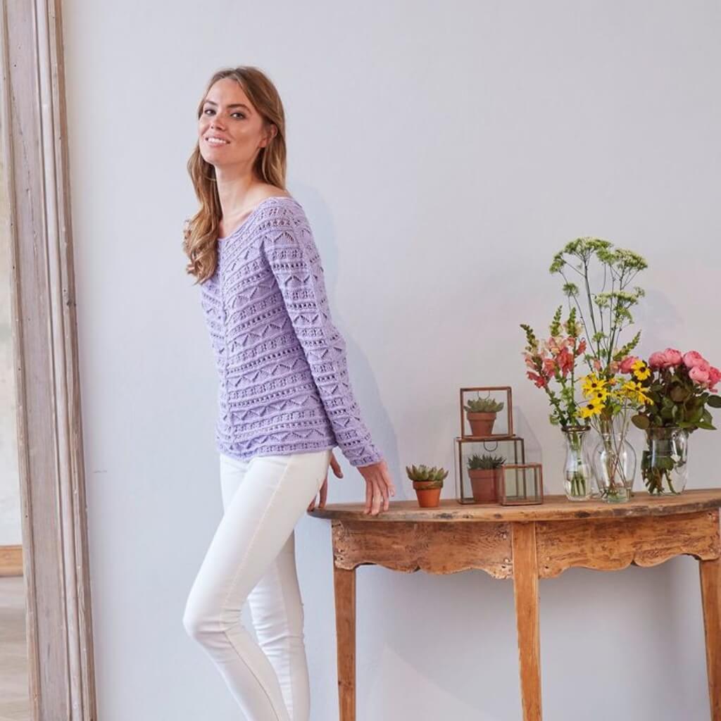 Schachenmayr Pattern Shirt im Ajourmuster Strickset - Schachenmayr (PDF) bei bei bei bei Lieblingsgarn