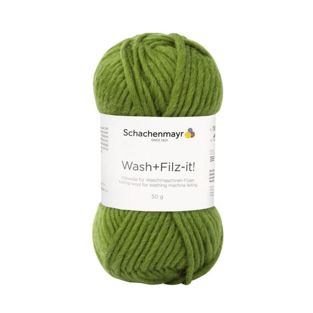 Schachenmayr 17 - Olive Schachenmayr Wash+Filz-it! Filzwolle 50g Lieblingsgarn