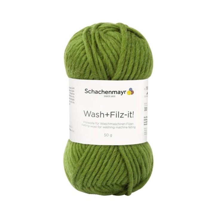 Schachenmayr 17 - Olive Schachenmayr Wash+Filz-it! Filzwolle 50g Lieblingsgarn