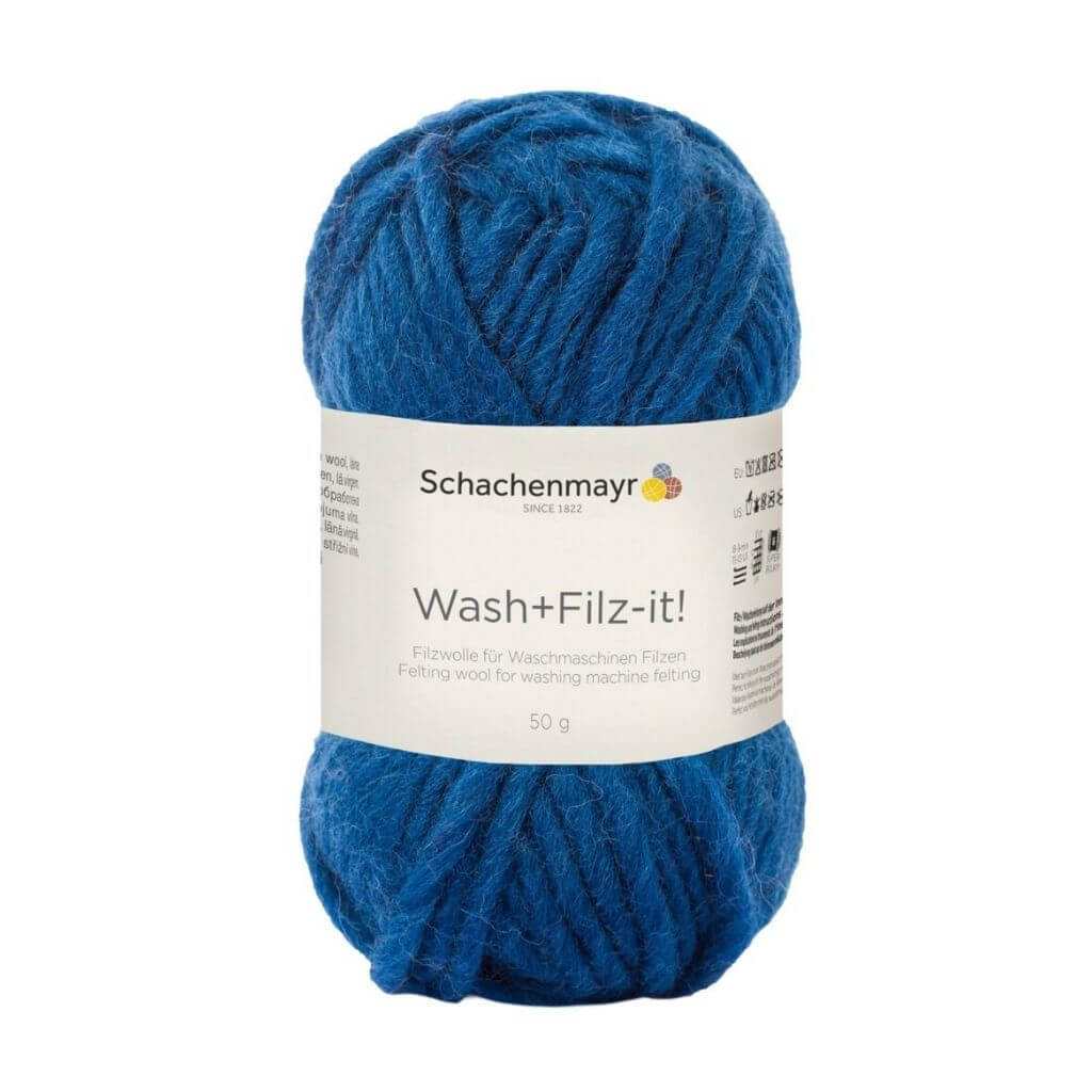 Schachenmayr 25 - Indigo Schachenmayr Wash+Filz-it! Filzwolle 50g Lieblingsgarn