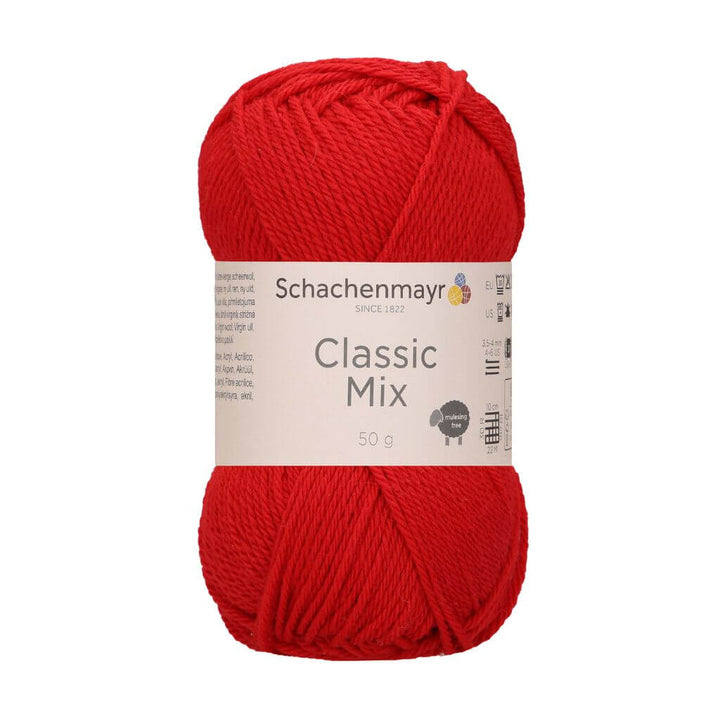 Schachenmayr Classic Mix, Farbe 30 Lipstick – Schurwolle und Synthetik bei Lieblingsgarn
