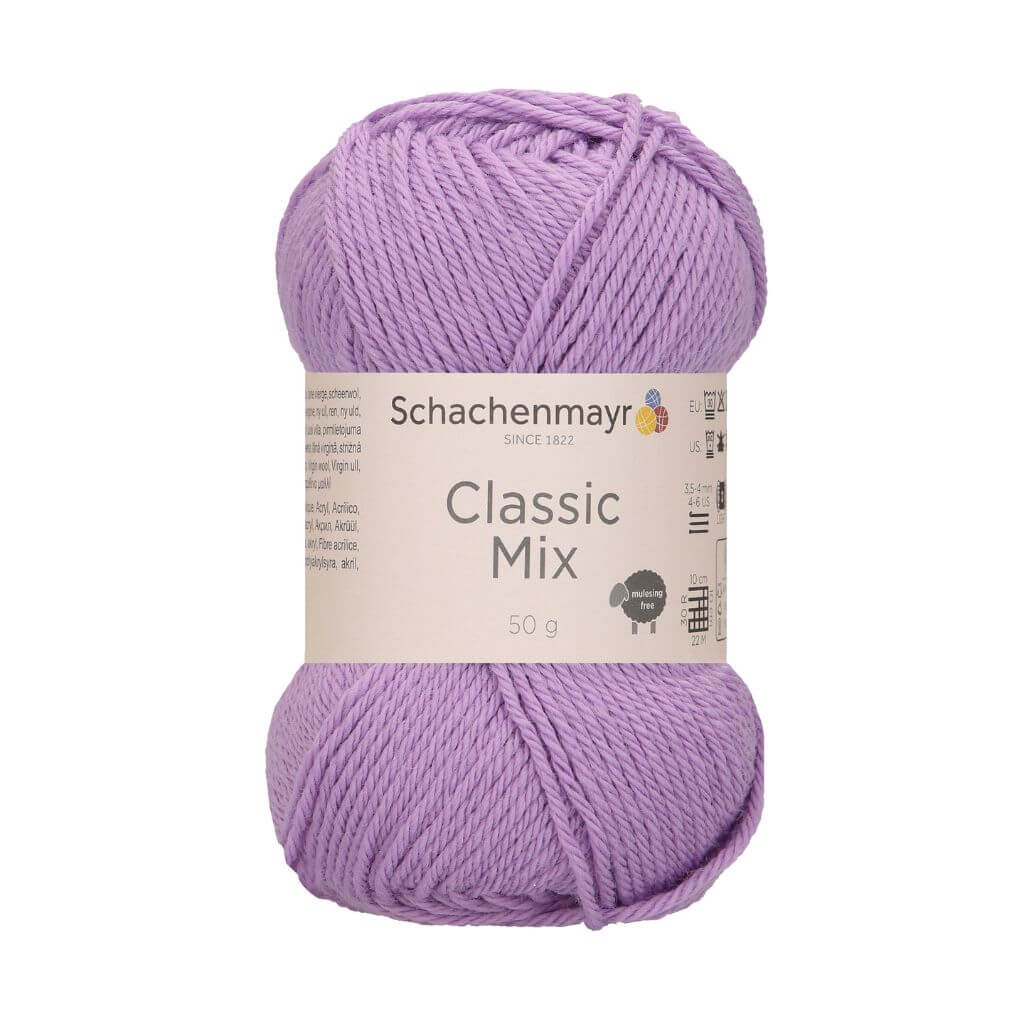 Schachenmayr Classic Mix, Farbe 45 Lilac – Schurwolle und Synthetik bei Lieblingsgarn