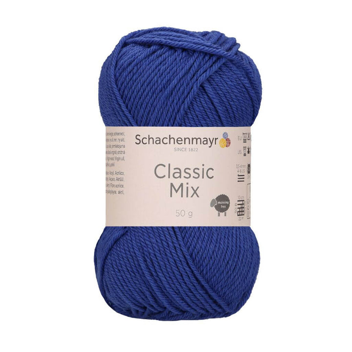 Schachenmayr Classic Mix, Farbe 53 Bluebird – Schurwolle und Synthetik bei Lieblingsgarn