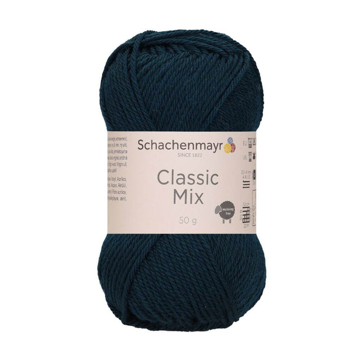 Schachenmayr Classic Mix, Farbe 65 Teal – Schurwolle und Synthetik bei Lieblingsgarn