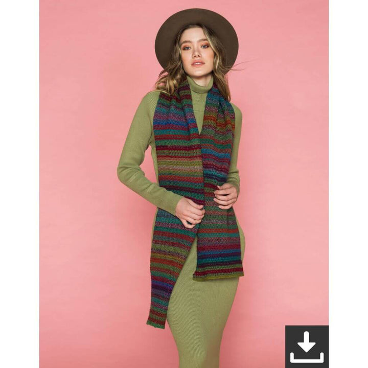 Schoppel Wolle Pattern Damen Schal Shishino Strickanleitung - Schoppel Wolle (PDF) bei bei bei bei Lieblingsgarn