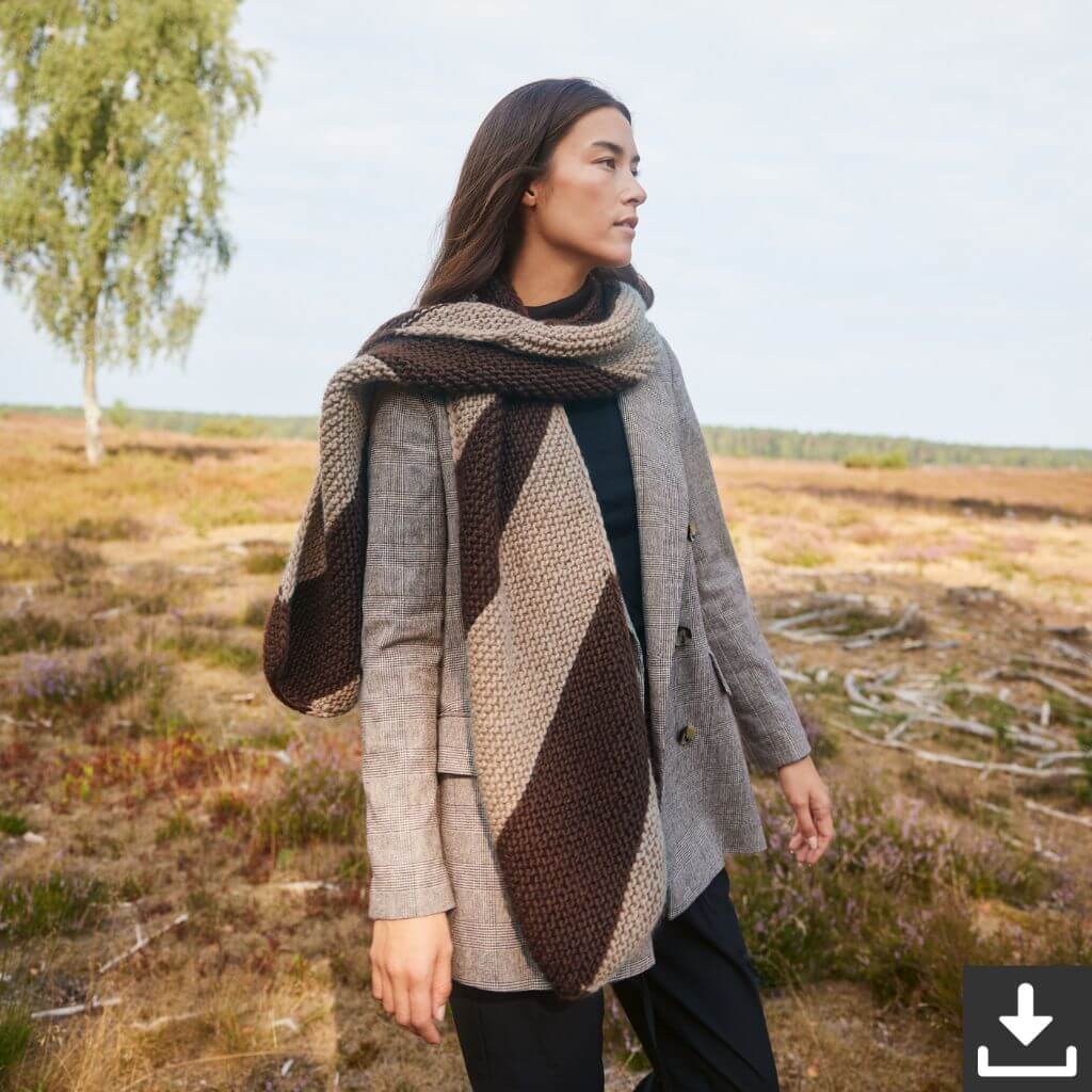 Lana Grossa Pattern Schal Strickset - Lana Grossa (PDF) bei bei bei bei Lieblingsgarn