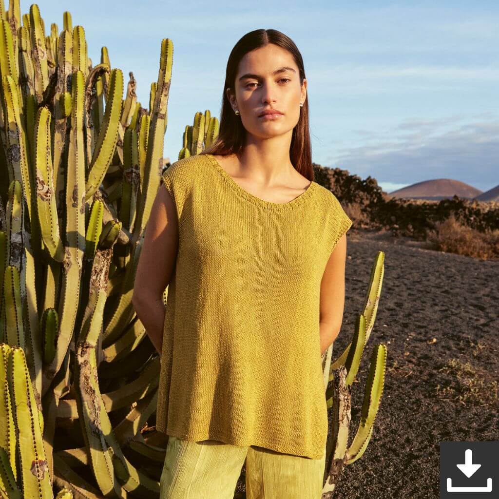 Lana Grossa Pattern Schlichtes Top Strickanleitung - Lana Grossa (PDF) bei bei bei bei bei bei bei Lieblingsgarn